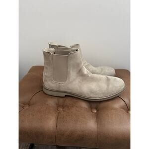 Lite Tan Suede Chelsea Boots - Men’s 12